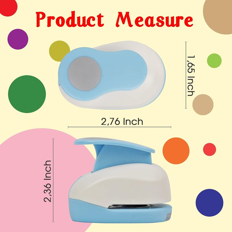 ECOHU Circle Hole Punch for Craft Sizeout 1inch, Paper Punch Shapes, Craft Lever Punch Handmade, Tool for Scrapbook, Festival Cards, DIY Arts. Use 80-200g Craft Paper. - Image 4