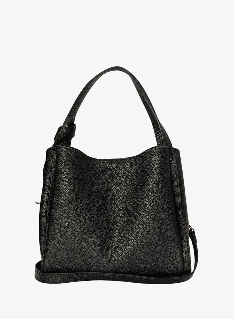 Bata Textured Shoulder Bag