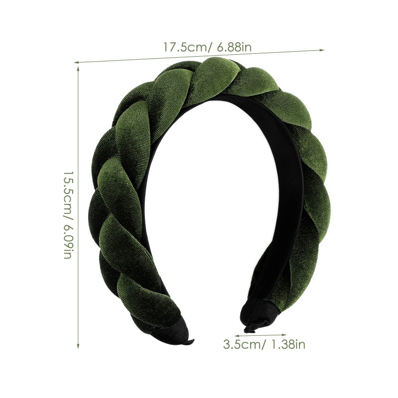 Padded Headband Vintage Hair Band Wide Hair Hoop Headband for Women Girl - Image 2