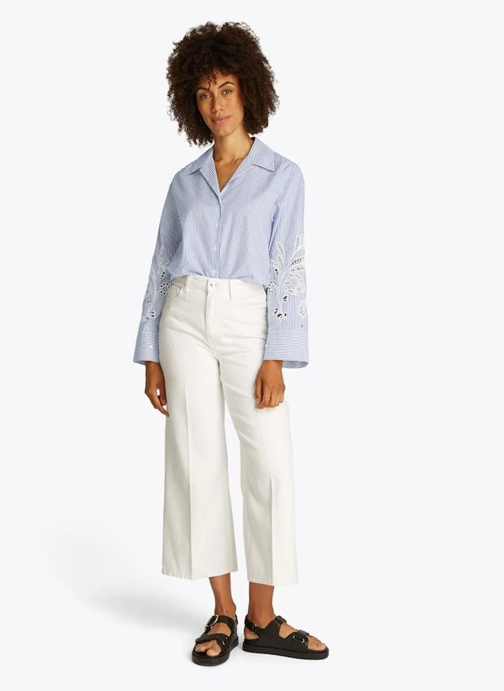 TOMMY HILFIGER Flower Embroidered Shirt