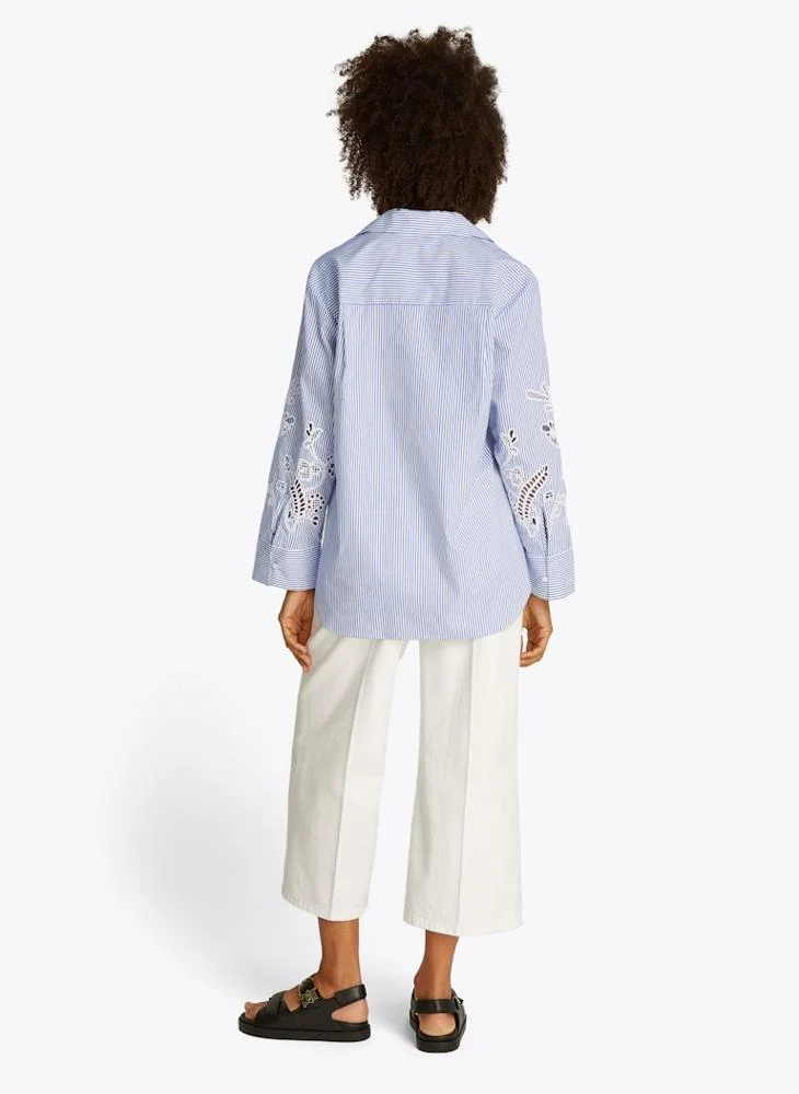 TOMMY HILFIGER Flower Embellished Shirt