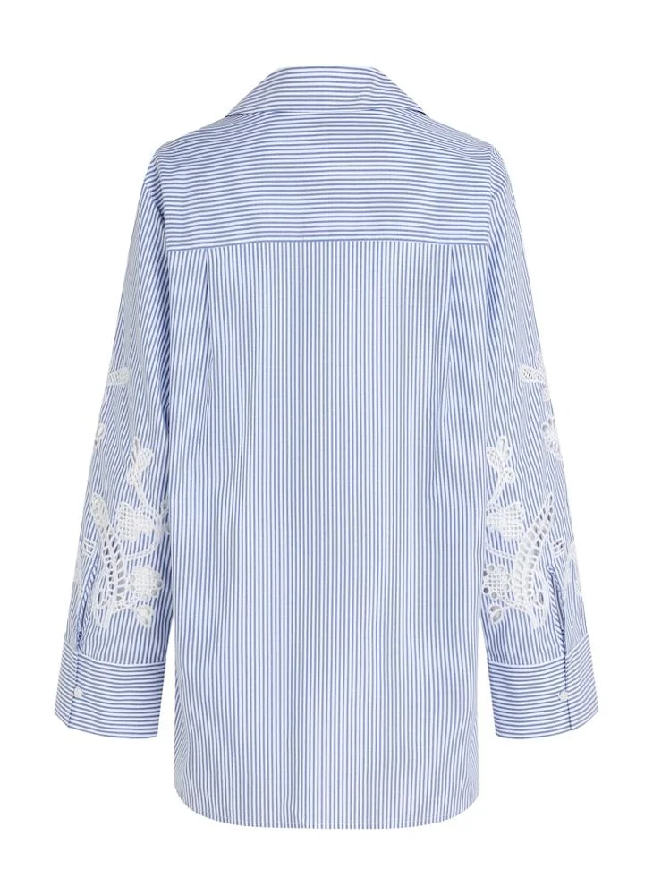 TOMMY HILFIGER Flower Embroidered Shirt