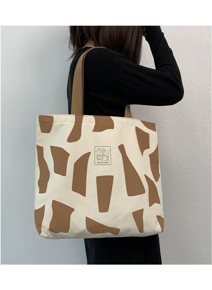 Women's Shoulder Tote Bag Canvas Handbag For Women Large Capacity Bucket Bag Fashionable Travel Messenger Shoulder Bag for Ladies Girls College Students  - Image 5