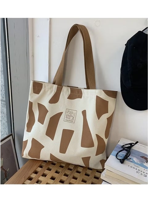 Women's Shoulder Tote Bag Canvas Handbag For Women Large Capacity Bucket Bag Fashionable Travel Messenger Shoulder Bag for Ladies Girls College Students