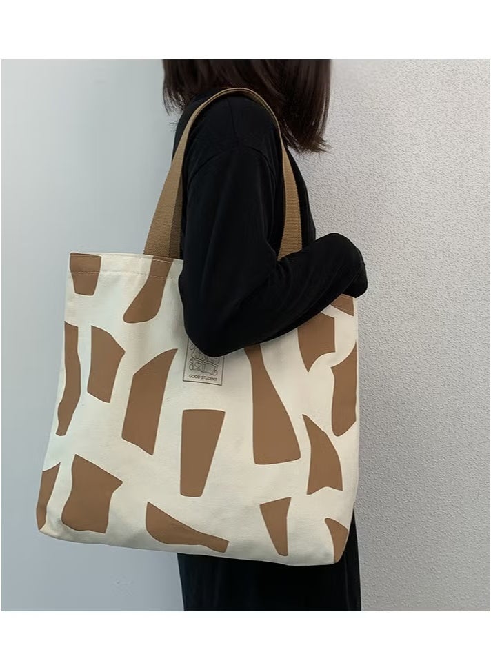 Women's Shoulder Tote Bag Canvas Handbag For Women Large Capacity Bucket Bag Fashionable Travel Messenger Shoulder Bag for Ladies Girls College Students  - Image 4