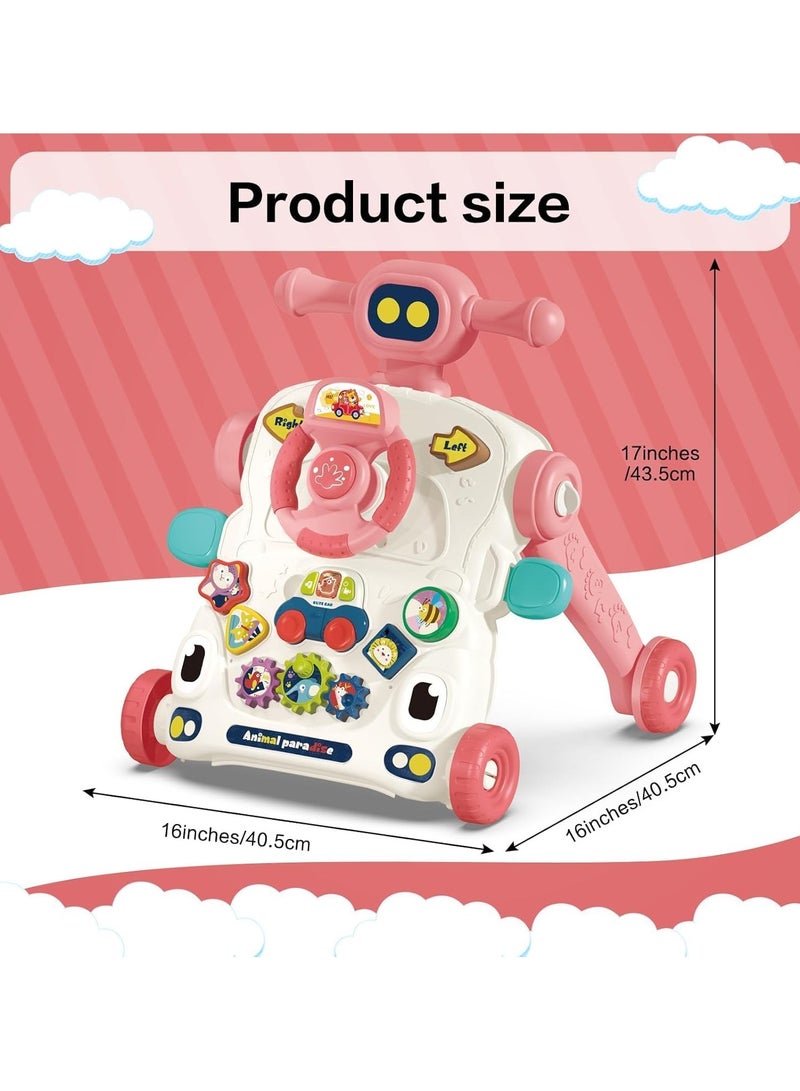 Baby Carrier Massage Baby Walker 5 in 1- Baby Active Walker and Stand- Can Be Used as Scooter/Battery Bike/Walker/Cleaning Table/Separating Pad - Toys with Music - Image 2