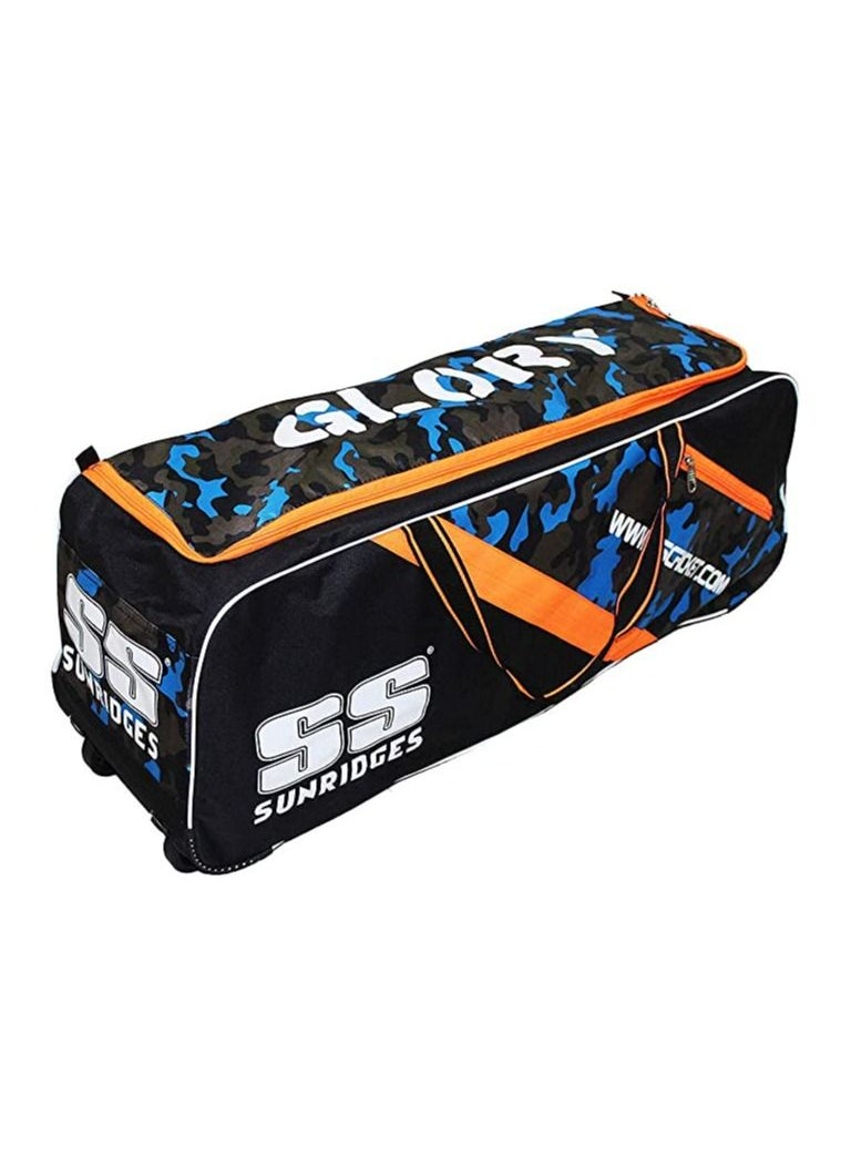 SS - Glory Cricket Kit Bag | Color: Black | Size: Full Size, 86x 30x 25 | For Men & Boys | Material: Polyester | 1 Main Compartment | Highly Durable | Large Pockets - Image 1