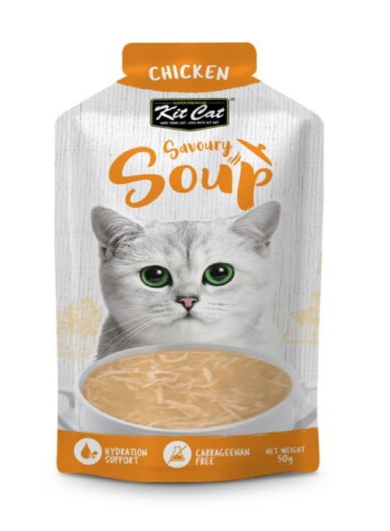 كيت كات شوربة كيت كات اللذيذة بالدجاج 300 غرام (6 × 50 غرام) - Image 2
