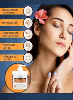 Advanced Clinicals Advanced Clinicals Original Vitamin C Face and Body Cream Moisturizing Skin Care Lotion 16oz.(1 LB).454G  - Image 2