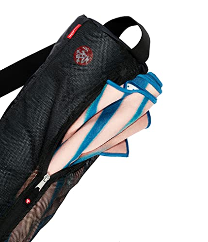 Manduka Yoga Breathe Easy Mat Carrier - Lightweight, Breathable Mesh with Zipper Closure, Easy to Carry, Hands-Free, Black, 1 EA, 26.5” x 6.5” x 6.5” - Image 2