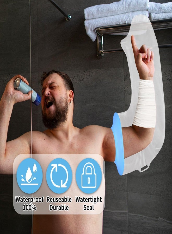 KEEFITT Arm Cast Cover for Shower Full Size, Extra-Large Waterproof Cast Shower Protector, Reusable Arm Shower Dry Bag for PICC, Bandage, Post Surgery, Splint and Cast - Image 5