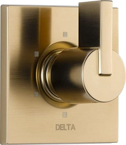 Delta Faucet Vero 6-Setting Shower Handle Diverter Trim Kit, Champagne Bronze T11953-CZ (Valve Not Included) - Image 1