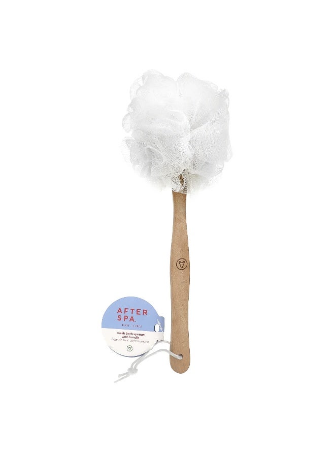 afterspa أفتر سبا، إسفنجة استحمام شبكية مع مقبض، 1 إسفنجة - Image 1