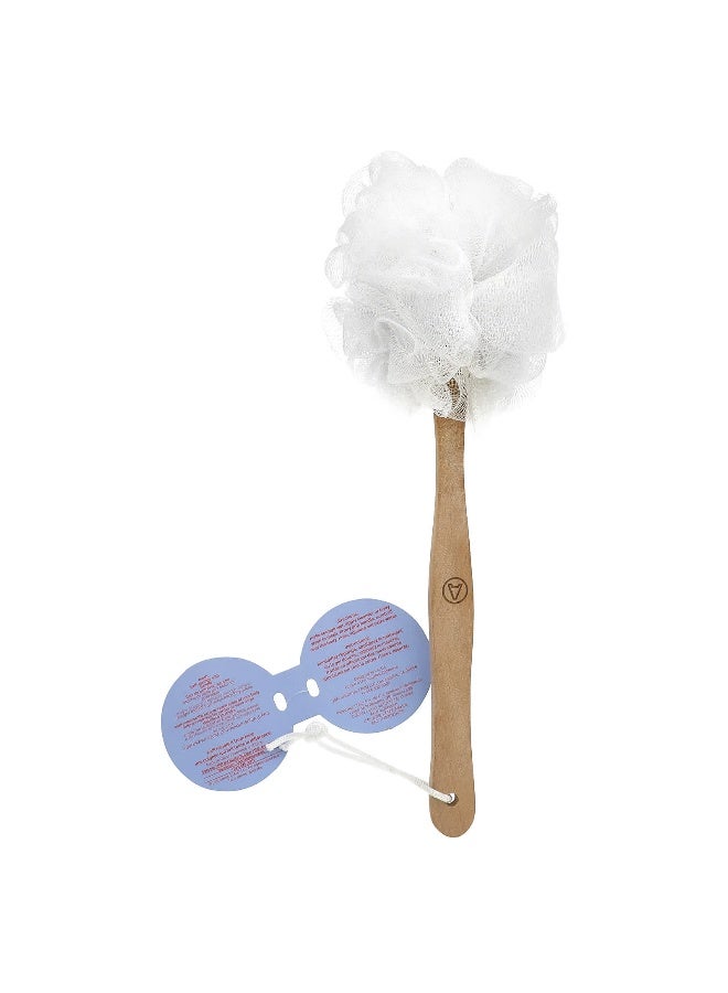 afterspa أفتر سبا، إسفنجة استحمام شبكية مع مقبض، 1 إسفنجة - Image 2