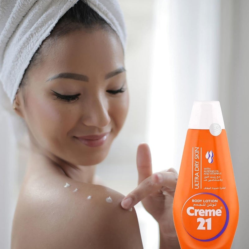Creme 21 Body Lotion for Ultra Dry Skin with Almond Oil and Vitamin E, 250ml (Pack of 2) - Image 4