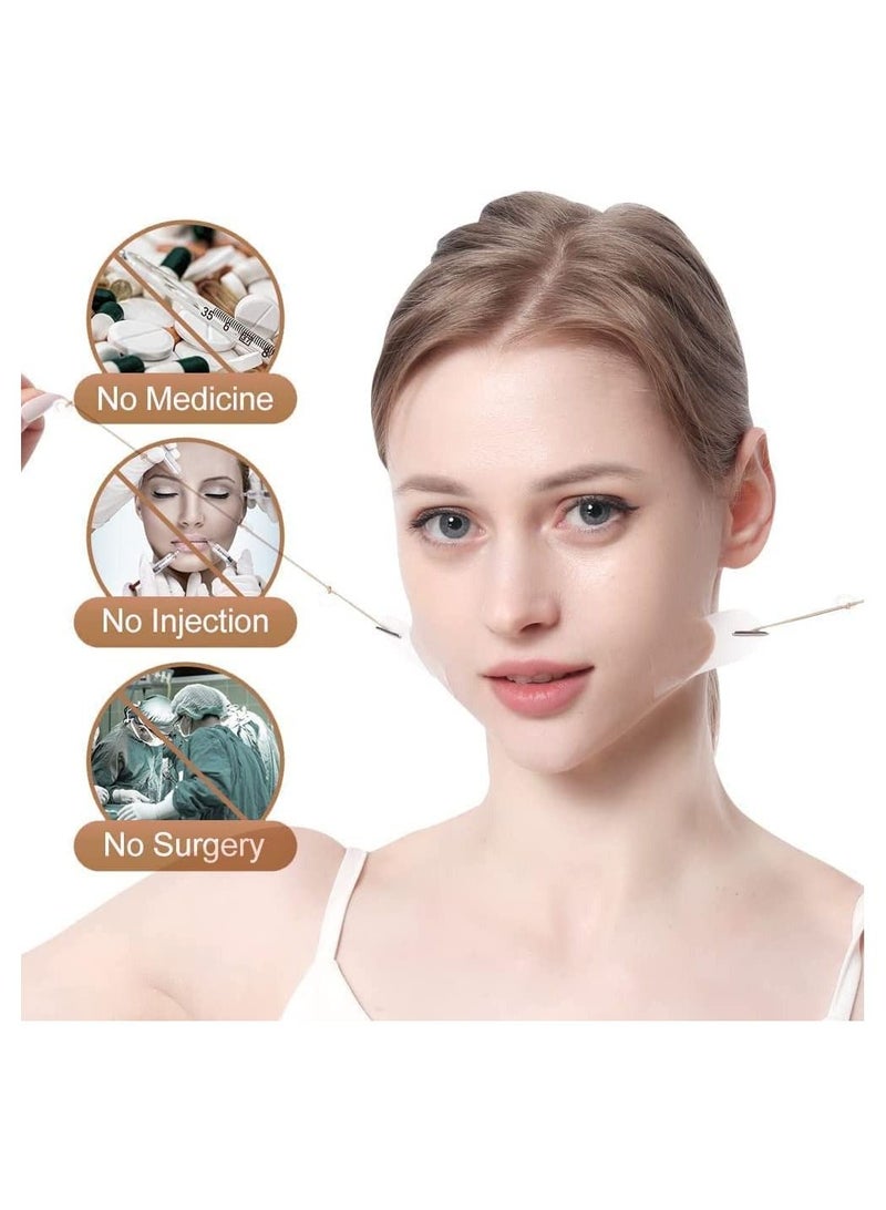 BLOOMING TIME Face Lift Tape with Fixed Rope Instant Vshape Face Lifting Thin Sticker Makeup Face Lift Tools for Face Double Chin Neck and Eyes - Image 5