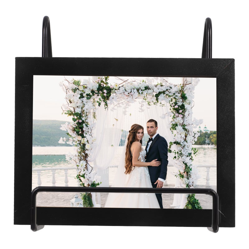 2Pcs Book Display Holder Easel Display Stand Iron Plate Holder Photo Frame Holder - Image 2