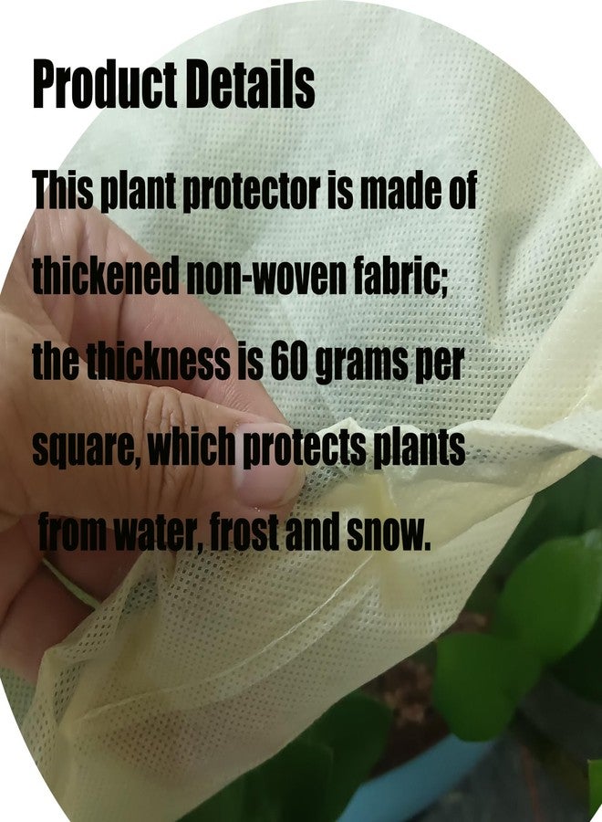 EJW Plant Freeze Cover, 2 Piece Set 39.3'' x 15.7'' x 17.7'' Frost Cloth for Plants,Plant Cover Freeze Protection,Plant Freeze Protection,Used for Flower pots, Flower Boxes, Small Plants - Image 5