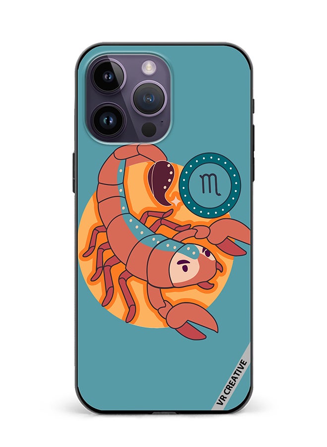 VR CREATIVE Protective Case Cover For Apple iPhone 15 Pro Max The Scorpion Zodiac Signs Design Multicolour - Image 1