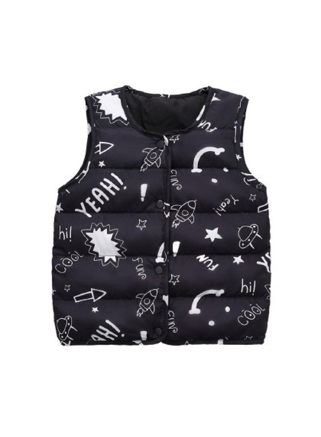 YaYa Baby Liner Children's Down Vest Boys Girls Vest Breathable Warm Lightweight School Uniform Essential - Image 1