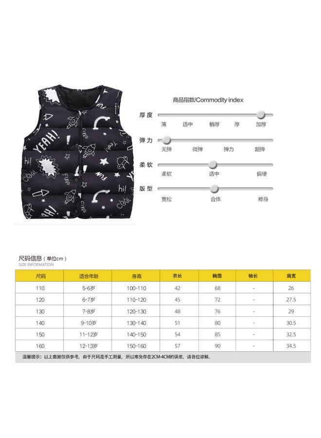 YaYa Baby Liner Children's Down Vest Boys Girls Vest Breathable Warm Lightweight School Uniform Essential - Image 5