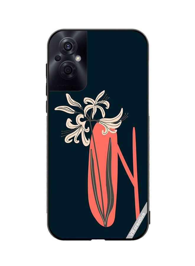 VR CREATIVE Protective Case Cover For Oppo Reno8 Z Alphabet N Design Multicolour - Image 1