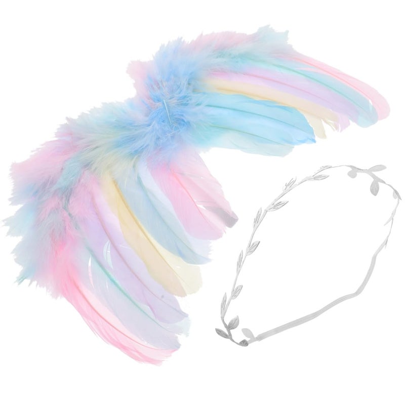 Multi Color Angel Wing Headband For Boys Girls Dress Up Photography Props - Image 2