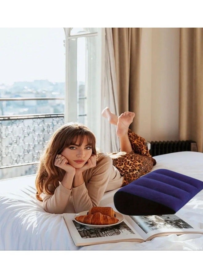 ZVEV Portable Inflatable Wedge Pillowï¼Lightweight Body Positioning Inflatable Cushion Suitable for Sleeping Leg Elevation Back and Neck Support Travel Fast Inflating and Deflatingï¼1 PCSï¼ - Image 5