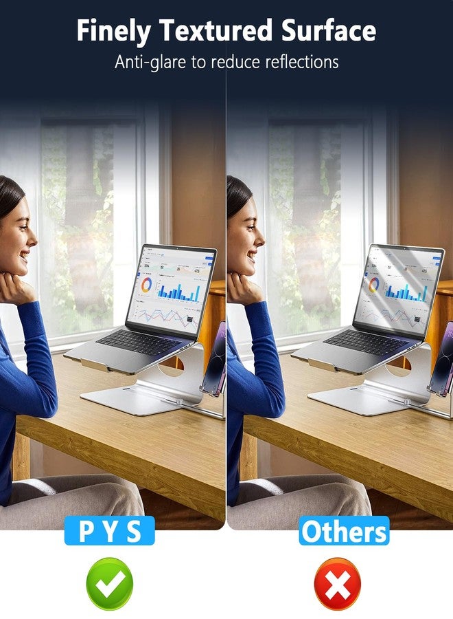PYS 4-Way Privacy Screen for MacBook Air 13 inch (2018-2021, M1), 360 Degree Anti-Spy Privacy Filter, Matte Finish Anti-Glare Protector, Anti-Scratch Film Guard - Image 3