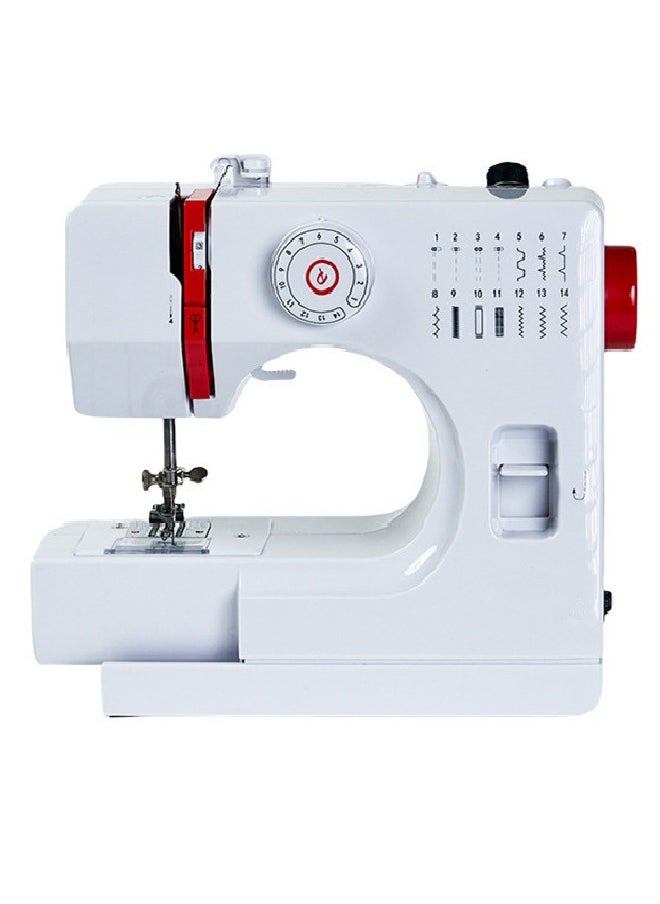 Joshberg Portable Electric Sewing Machine for Beginners, Mini Household Sewing Machine with Foot Pedal, 14 Stitches  - Image 1