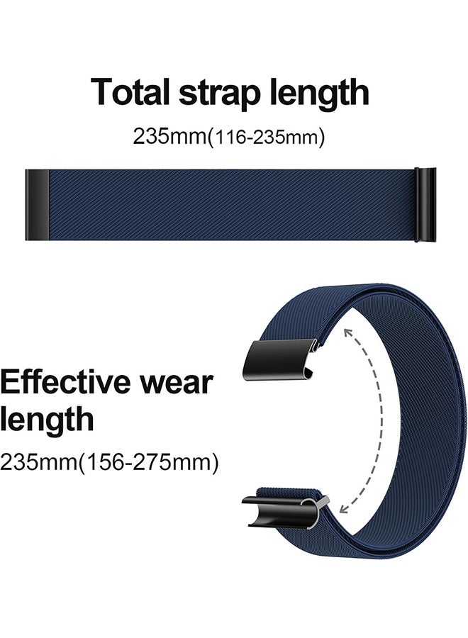 O Ozone Nylon Sport Band Compatible with Whoop 4.0 Band, Fast-Drying and Sweat-Wicking, Soft Adjustable Breathable Wristband Strap - - Midnight blue - Image 4