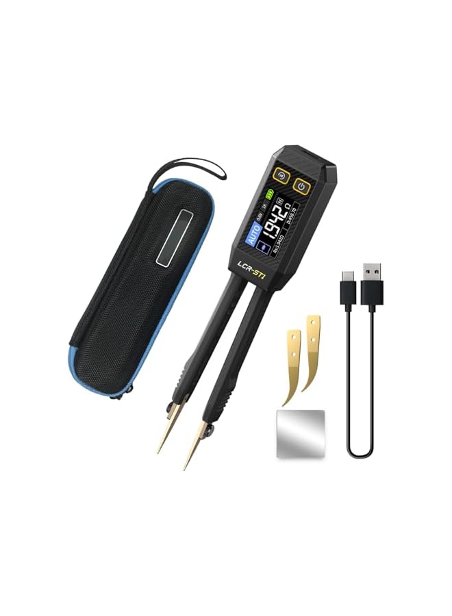 promass 10KHz LCR Meter Tweezer Set, Mini Smart SMD Tester with 0.5% Accuracy, Auto Component Recognition, Ideal for Capacitance & Inductance Testing - Image 2