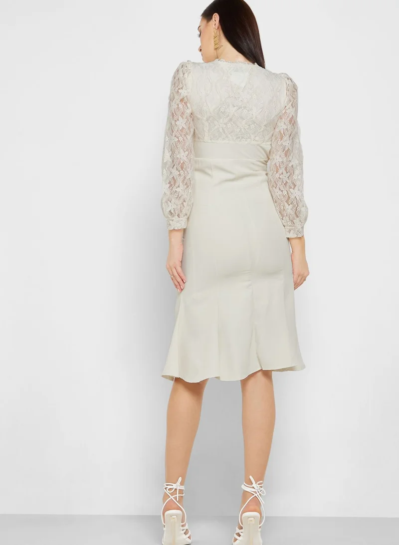 ELLA A-Line Lace Dress