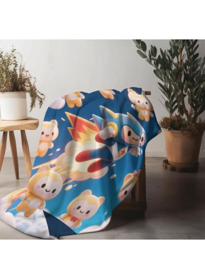 general Baby and children's cartoon flannel thin blanket (warm and comfortable, suitable for sleep, game use) 70cm*100cm - Image 1