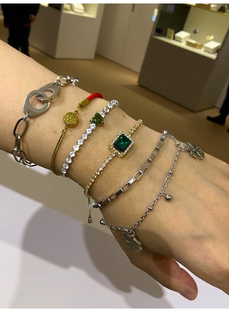 Elegance 5Pcs Of Elegant & High Quality Women's Bracelet Set For Occasions And Daily Use - Image 5