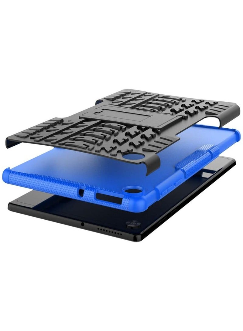 Case for Lenovo Tab M10 HD 2nd Gen TB-X306F TB-X306X, Hybrid PC + TPU Silicone with Stand Protective Case for Lenovo Tab M10 HD (2nd Gen) 10.1 Inch Tablet Case Cover, Dark Blue