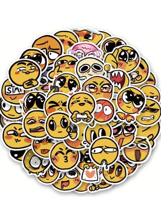 60pcs Waterproof Yellow Emoticon Stickers For - Kawaii Decals For Water Bottles, Bikes, Luggage, Computers, Skateboards, And Cars - pzsku/Z67A821ED7BEA92E23C3AZ/45/_/1735287520/cd7c59d0-ae2a-4368-8e4d-5d6d7c51e08c