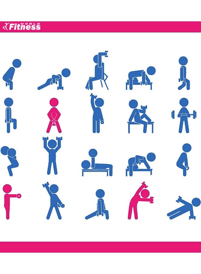 Fitness World Weightlifting dumbbell made of vinyl, 4 kg, consisting of two pieces Pink - Image 5