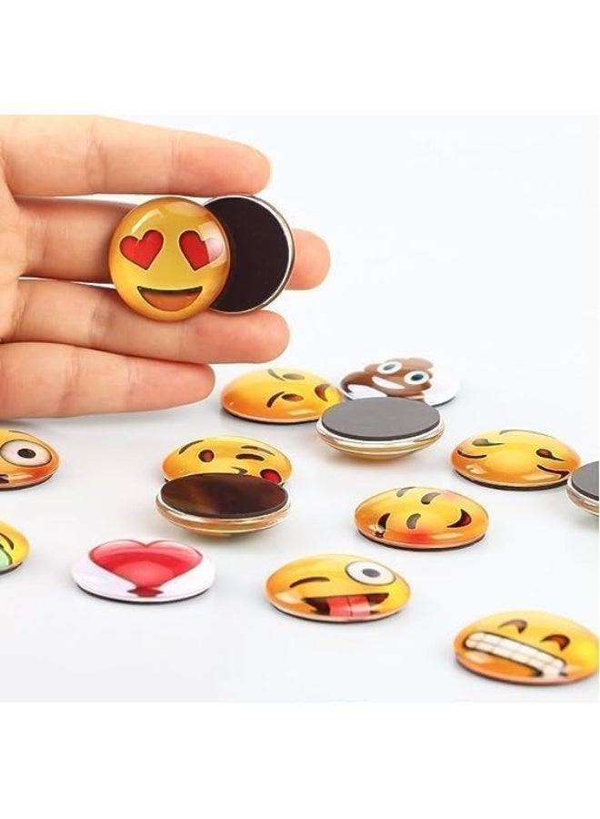 هابي هوم 3 قطع مغناطيسي كريستالي زجاجي ثلاثي الأبعاد لنمط الابتسامة، للسبورة والثلاجة والمكتب والمطبخ - Image 3