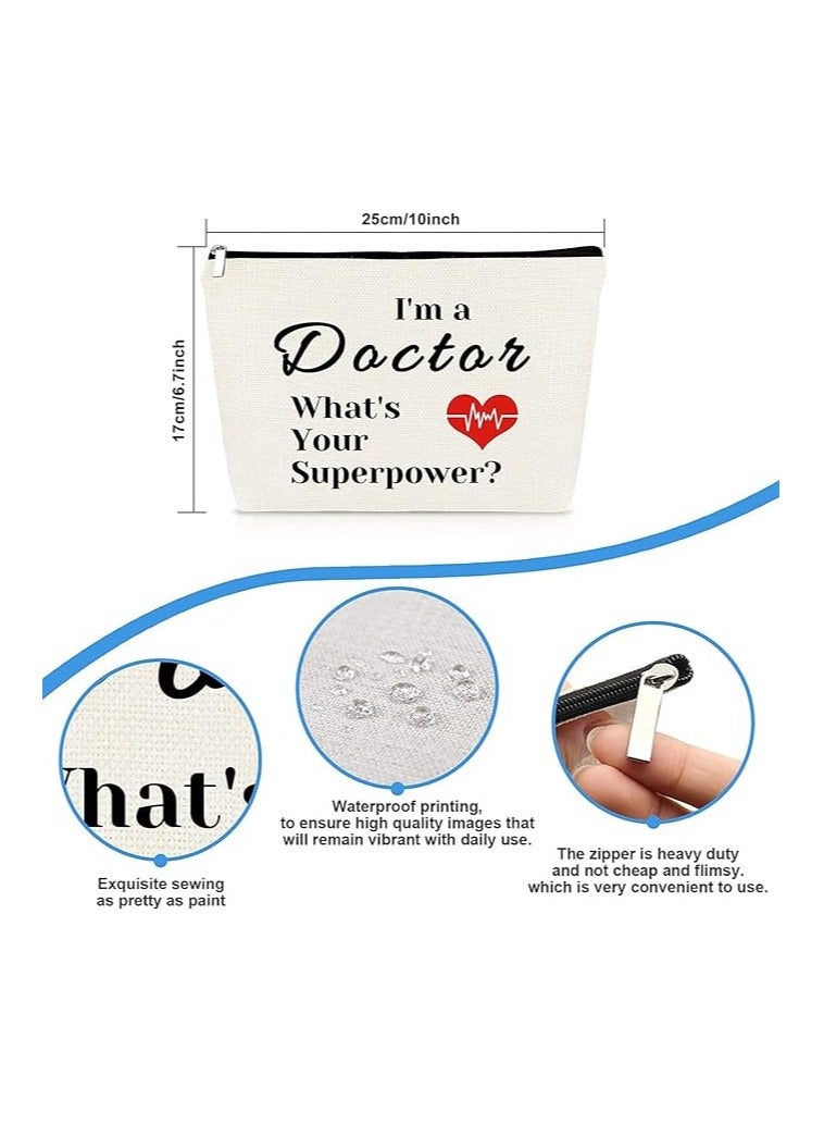 PRINTSHOP4ME Celebrating the Healing Touch Doctor's Day Cosmetic Bag | Doctor's Day Printed Cosmetic Bag Celebrate the Healers Among Us | Impeccable gift for Doctor's day Celebration. - Image 2