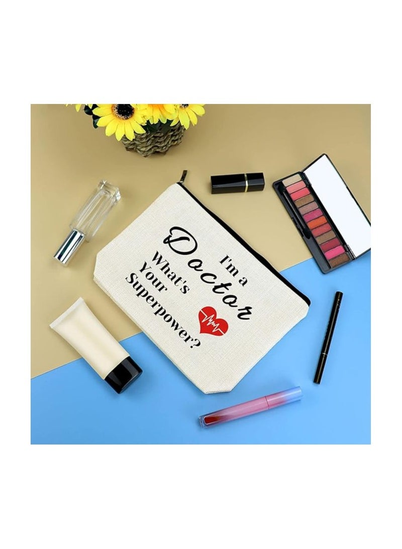 PRINTSHOP4ME Celebrating the Healing Touch Doctor's Day Cosmetic Bag | Doctor's Day Printed Cosmetic Bag Celebrate the Healers Among Us | Impeccable gift for Doctor's day Celebration. - Image 3