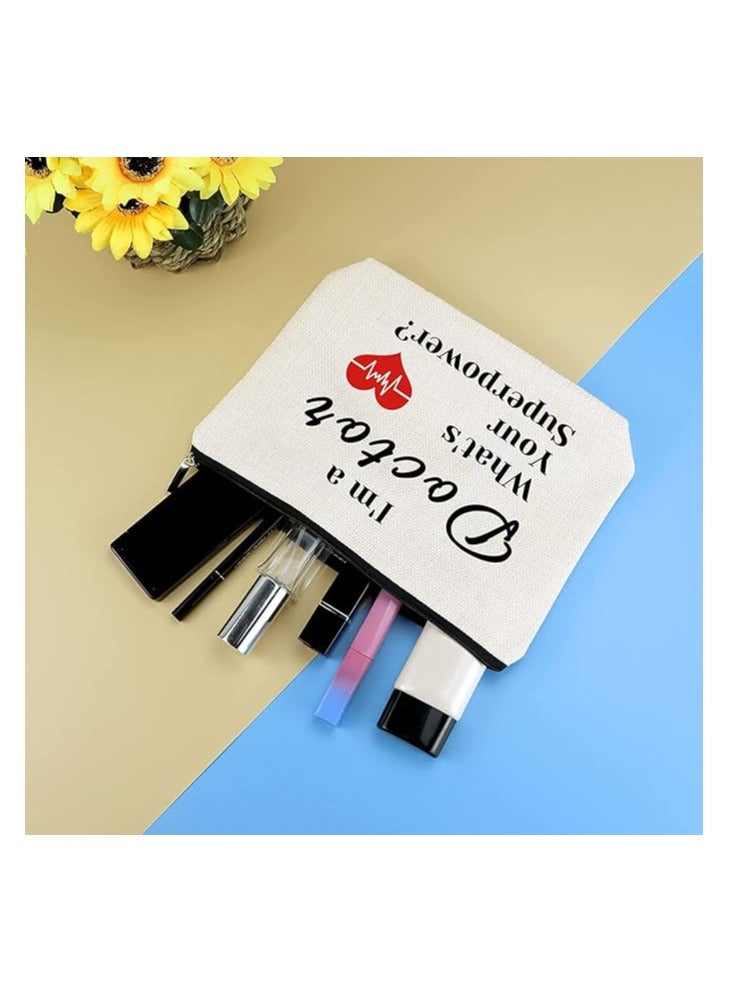PRINTSHOP4ME Celebrating the Healing Touch Doctor's Day Cosmetic Bag | Doctor's Day Printed Cosmetic Bag Celebrate the Healers Among Us | Impeccable gift for Doctor's day Celebration. - Image 4