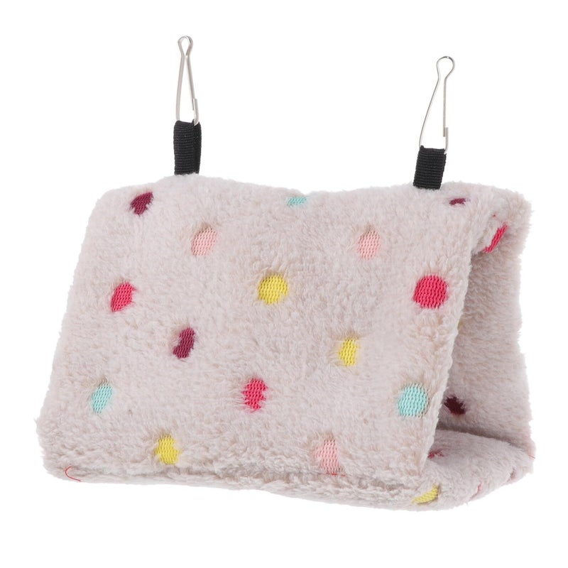 Lurrose Cozy Flannel Parrot Hammock Winter Nest Small Bird Hanging Bed - Image 2