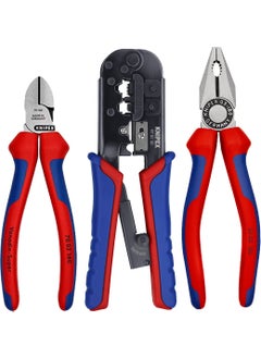 KNIPEX - 975110 Jack Pliers + 0302180 Pliers + 7002160 Side Cutter Set of 3  - Image 1