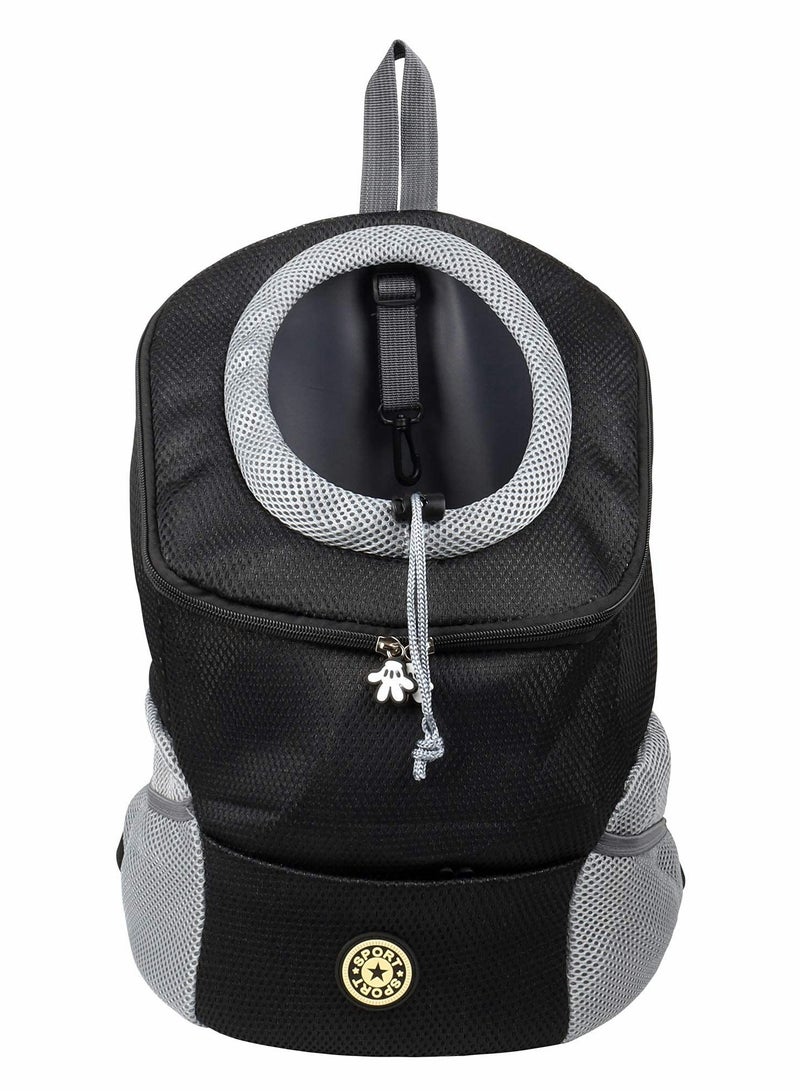 Breathable Pet Carrier Backpack for Dogs and Cats, Comfortable Double Shoulder Design - Image 1