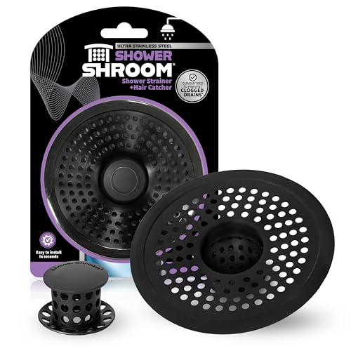 Shower Shroom ShowerShroom Ultra Matte Black Hair Catcher, Stainless Steel Drain Protector, Fits All Shower Drains - Image 1