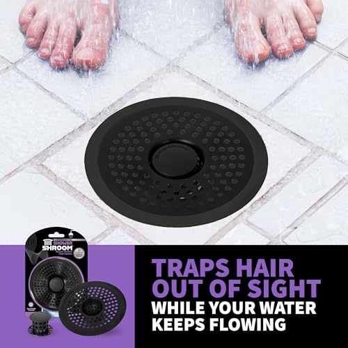 Shower Shroom ShowerShroom Ultra Matte Black Hair Catcher, Stainless Steel Drain Protector, Fits All Shower Drains - Image 3