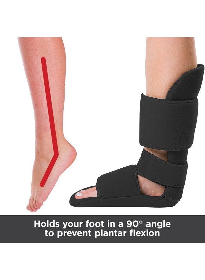 BraceAbility Padded 90 Degree Plantar Fasciitis Boot | Soft Night Splint to Stabilize Foot and Ankle, Stretches Plantar Fascia Ligament and Supports Achilles Tendon (Medium) - Image 3
