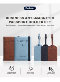 Showday Passport Wallets Travel Holder Set, Honeymoon travel Luggage Tags,Slim Passport Case Covers for Wedding Bridal Shower Gift Mr and Mrs Luggage Tags Couples Passport Holder Set (Pink)  - Image 3