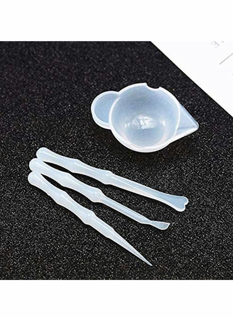 Excefore - 3Pcs Mixing Cups for Resin Silicone Measuring Cups - Mixing Resin Stain Epoxy Paint Silicone Measuring Cups for Resin 100ml Mixing Cups Mixing Cups for Resin Silicone Measuring Cups - Image 1